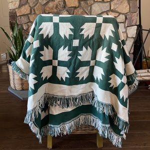 Goodwin Weavers Vintage Folk Blanket Throw USA